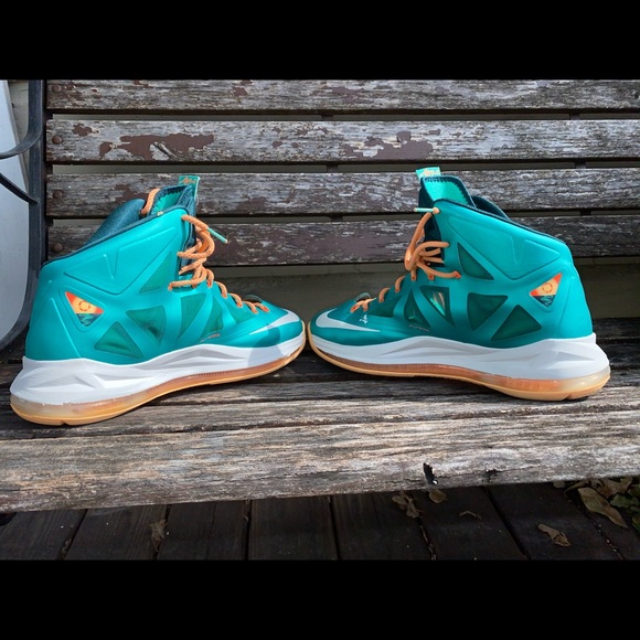 Lebron James 10 Setting Atomic Teal Total Orange - Picture 6 of 8